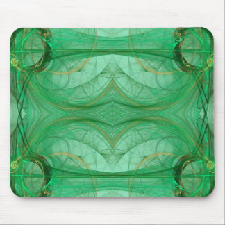Green Fractal Mousepad