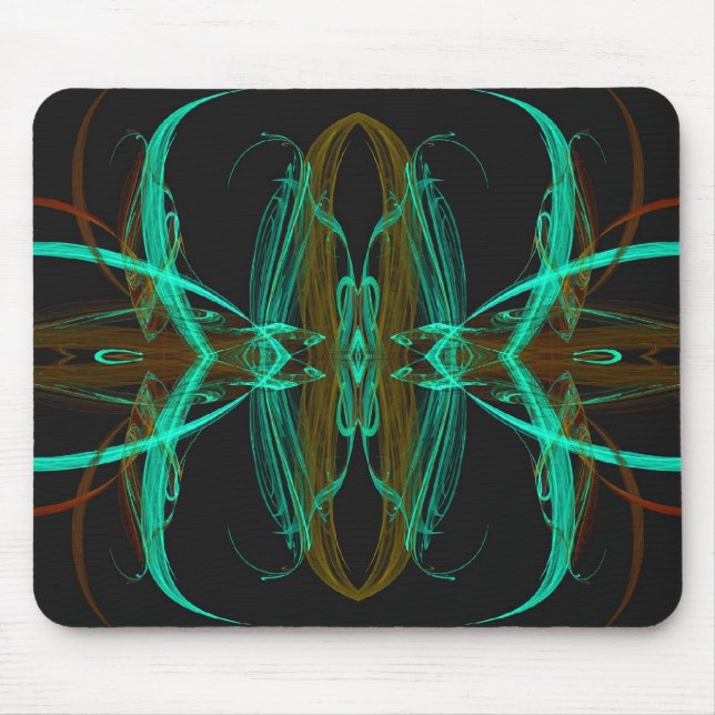 Green Fractal Mousepad (Front)