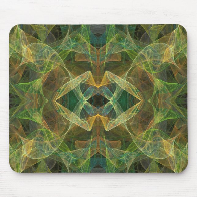 Green Fractal Mousepad (Front)