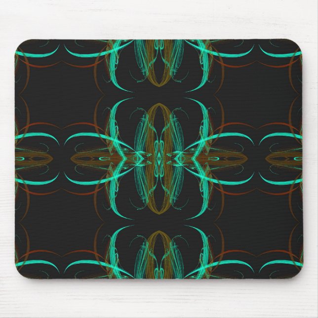 Green Fractal Mousepad (Front)