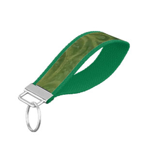 Green Fractal Wrist Keychain