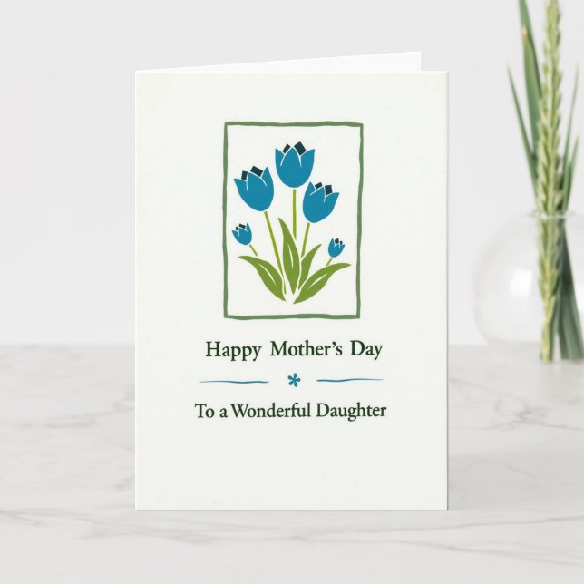 Green Frame Mothers Day Card (Front)