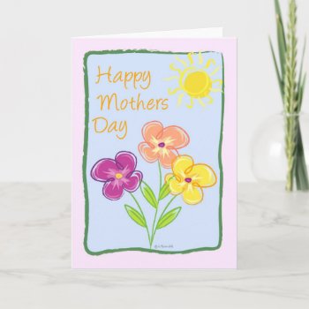 Green Frame-mothers Day Card by William63 at Zazzle