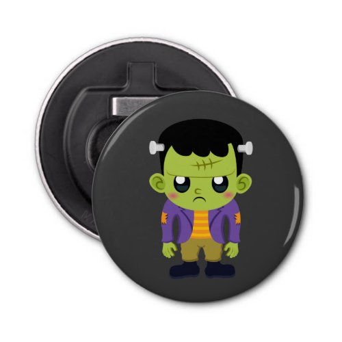 Green Frankenstein Monster Halloween Bottle Opener