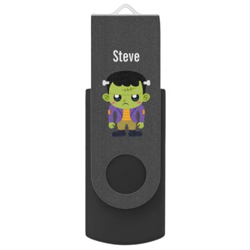  Green Frankenstein Monster Halloween Flash Drive