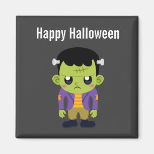 Green Frankenstein Monster Halloween Magnet