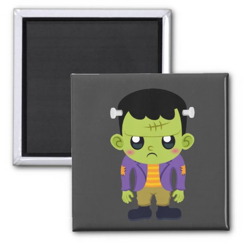 Green Frankenstein Monster Halloween Magnet