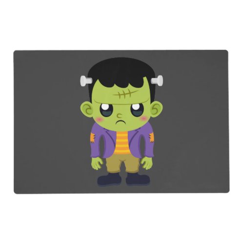 Green Frankenstein Monster Halloween Placemat