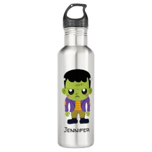 Green Frankenstein Monster Halloween Stainless Steel Water Bottle