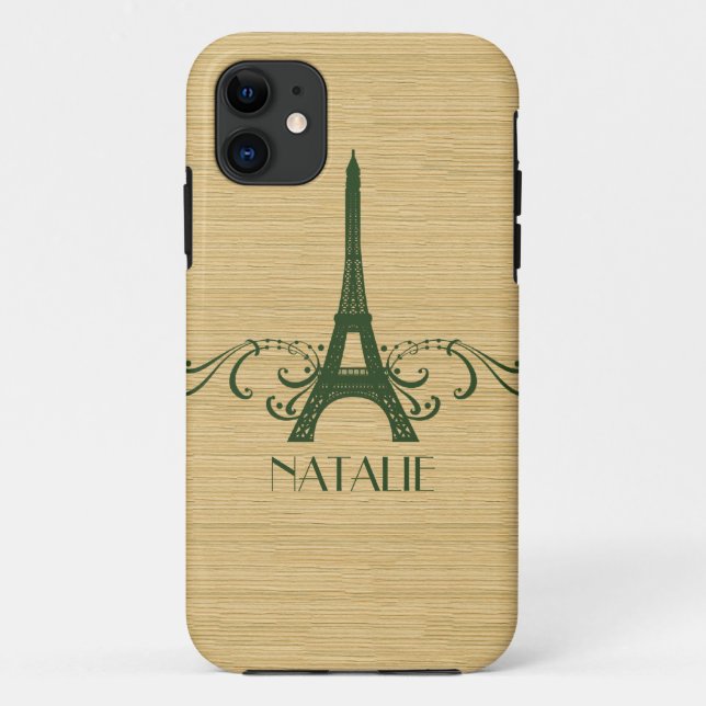 Green French Flourish BT iPhone 5 Case (Back)