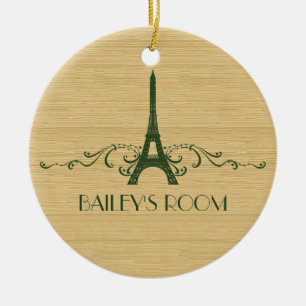 Green French Flourish Ornament