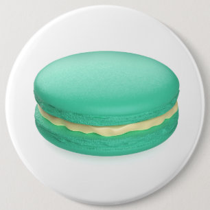 Green french macaron button