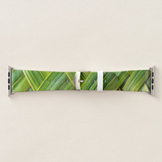 Green Fresh Bamboo Weave Apple Watch Band