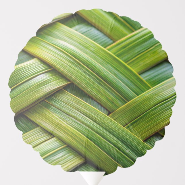 Green Fresh Bamboo Weave  Balloon (Front)
