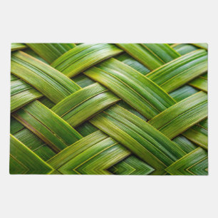 Green Fresh Bamboo Weave  Doormat