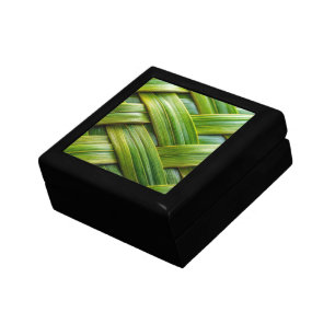 Green Fresh Bamboo Weave Gift Box