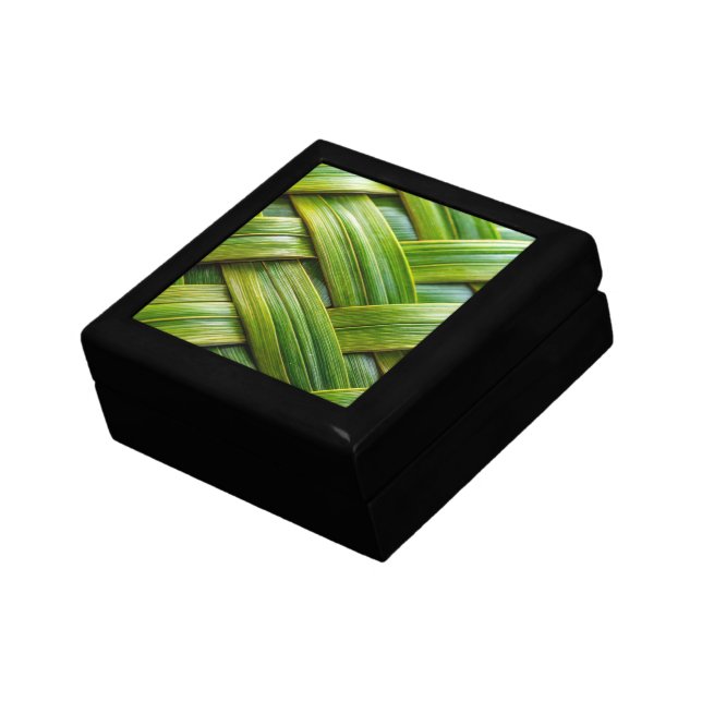 Green Fresh Bamboo Weave  Gift Box (Side)