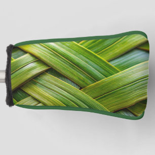 Green Fresh Bamboo Weave Golf Head Cover