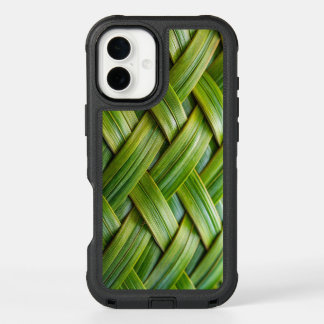 Green Fresh Bamboo Weave  iPhone 16 Plus Case