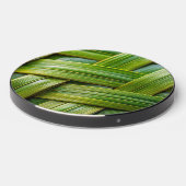 Green Fresh Bamboo Weave Wireless Charger (Front 2)