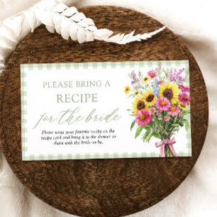 Green Fresh Off The Market Please Bring A Recipe Enclosure Card