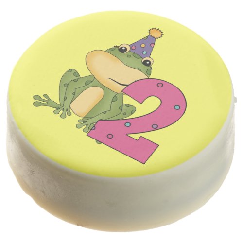 Green Frog 2nd Birthday Dipped Oreos