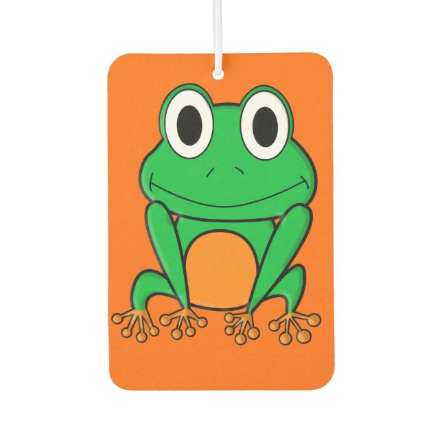 Green frog air freshener (Front)