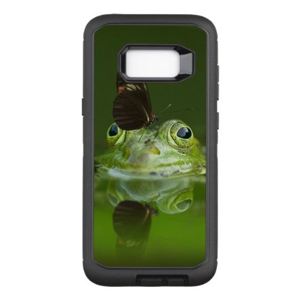 Green Frog and Butterfly OtterBox Defender Samsung Galaxy S8+ Case