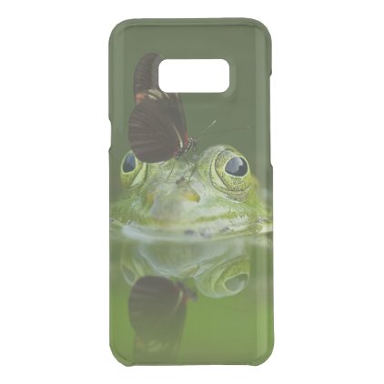 Green Frog and Butterfly Uncommon Samsung Galaxy S8+ Case