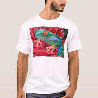 Green Frog Animal Art Painting - Multi T-Shirt