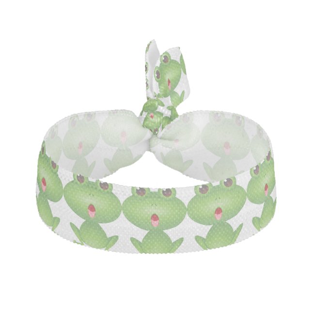 Green Frog Animals Cute Hair Tie (Front)