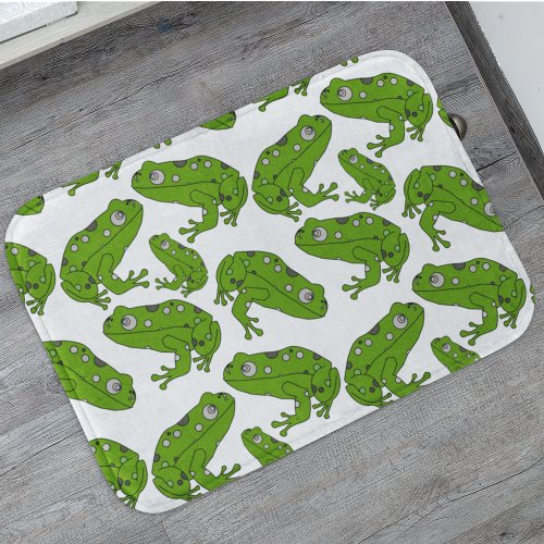 Green Frog Bath Mat