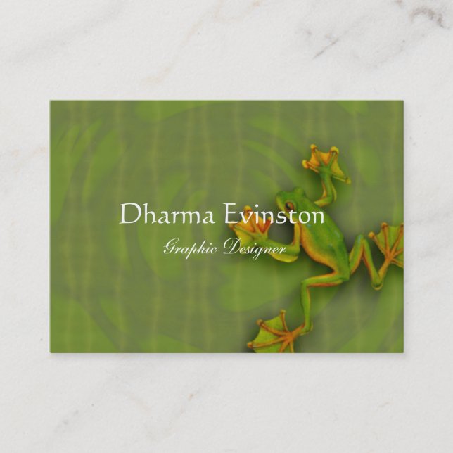 Green Frog Business Card (Front)