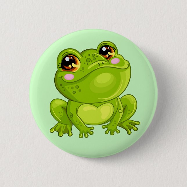 Green Frog Button (Front)