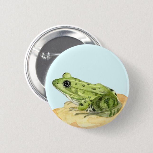 Green Frog Button (Front & Back)