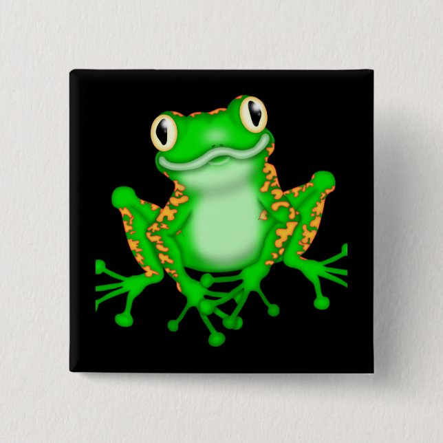 Green Frog Button (Front)