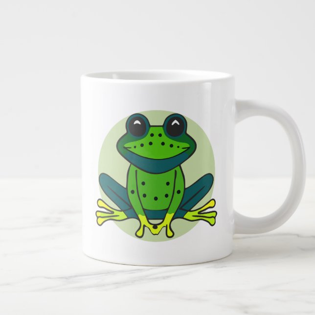 Green Frog Cartoon-74742 Giant Coffee Mug (Right)