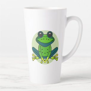 Green Frog Cartoon-74742 Latte Mug