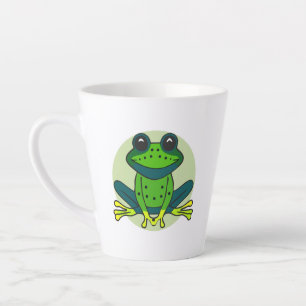 Green Frog Cartoon-74742 Latte Mug