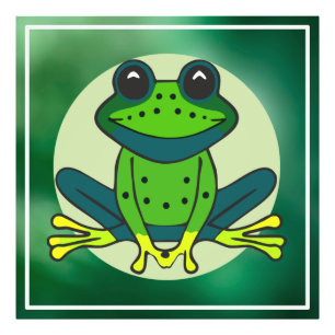 Green Frog Cartoon-74742 Photo Print