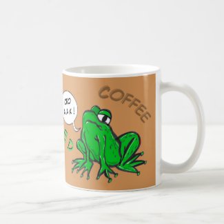 Green Frog Cartoon Coffee Time Coffee Mug