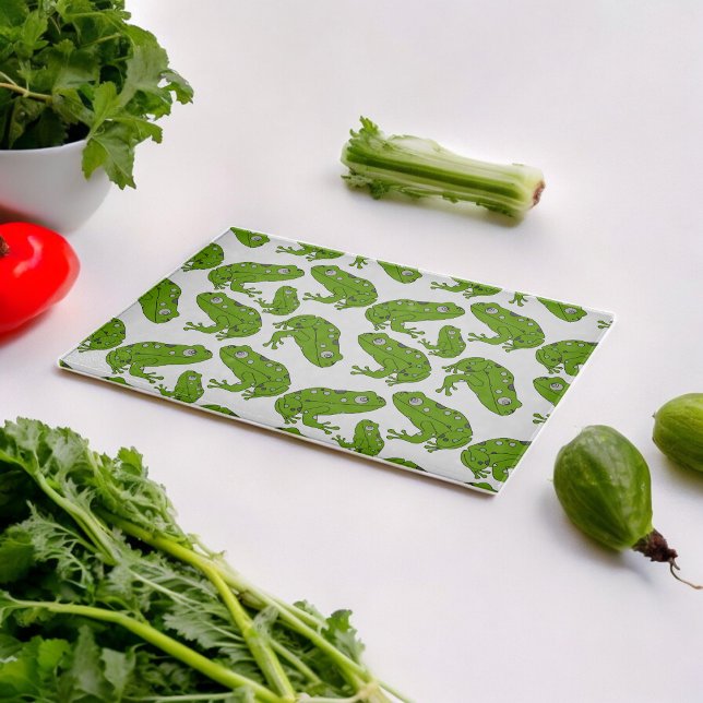 Green Frog  Cutting Board (Chopping Board)