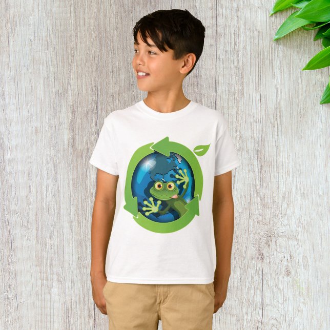 Green Frog Earth T-Shirt (Creator Uploaded)