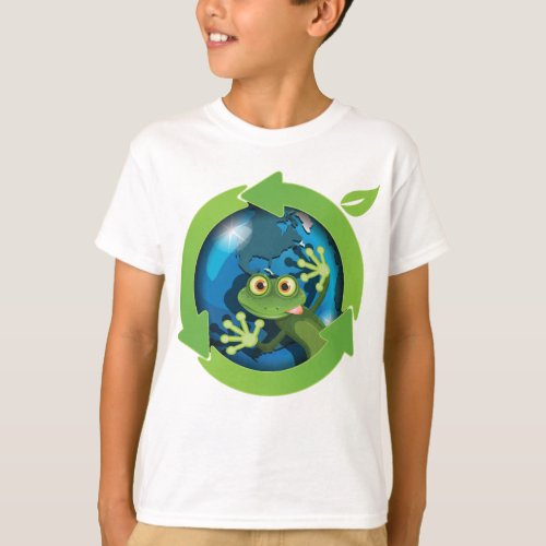 Green Frog Earth T_Shirt