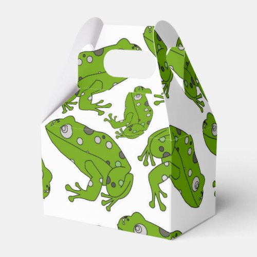 Green Frog Favor Boxes