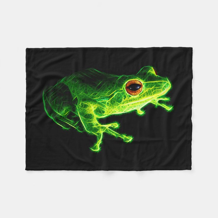 Green Frog Fleece Blanket | Zazzle.com