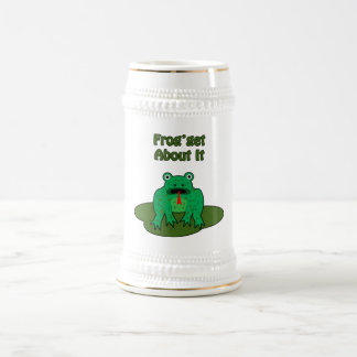 Green Frog - Frog Get About It Beer Stein