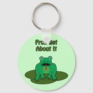 Green Frog - Frog Get About It Keychain