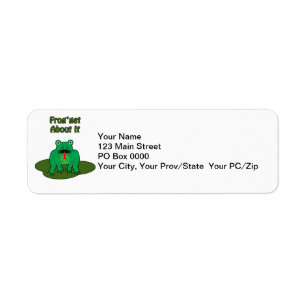 Green Frog - Frog Get About It Label