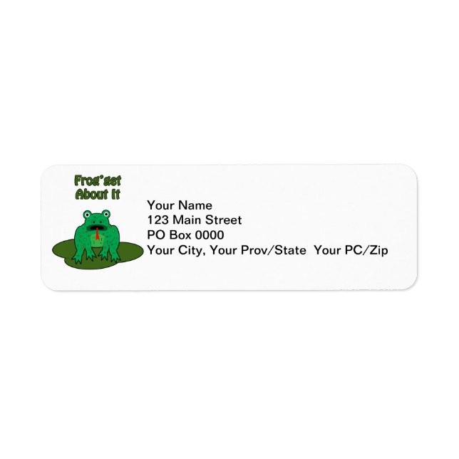 Green Frog - Frog Get About It Label (Front)